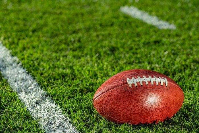 football on turf