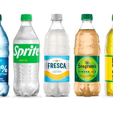 clear plastic bottles