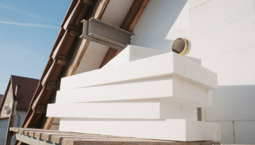 stack of polystyrene foam