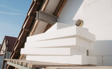 stack of polystyrene foam